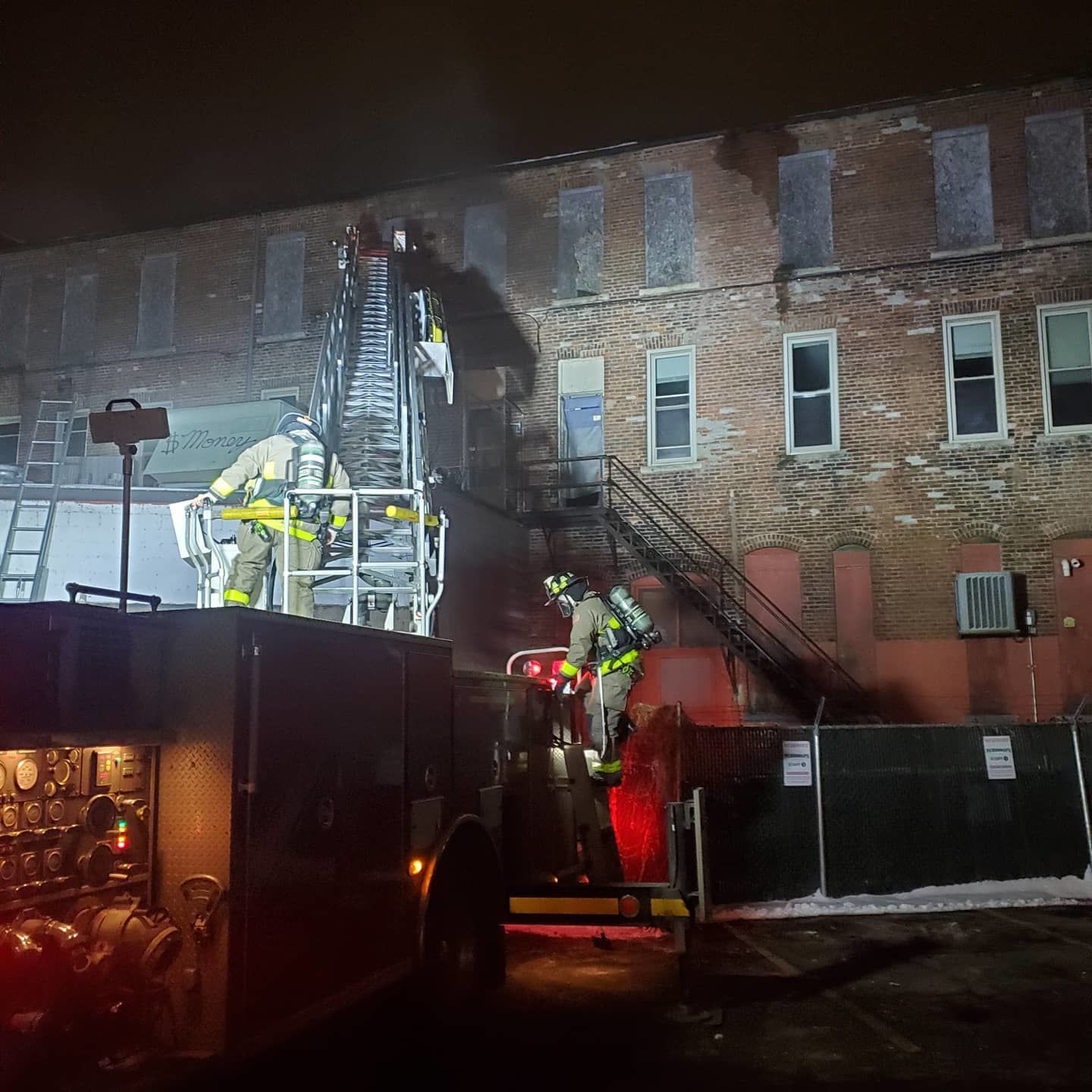 Downtown fire